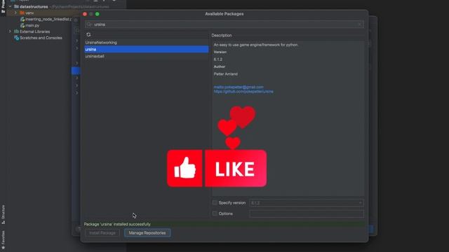 How to install Ursina engine in Pycharm #python смотреть онлайн