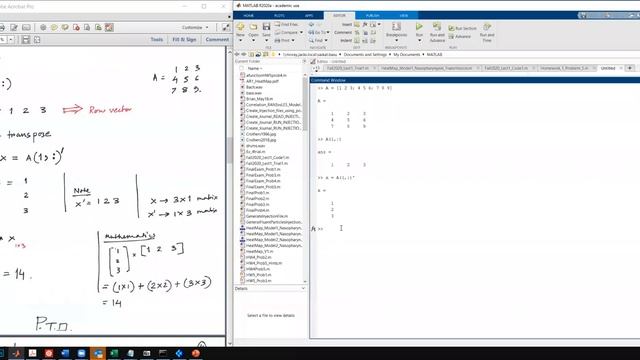 MATLAB Lecture 2: Matrices and Vectors смотреть онлайн