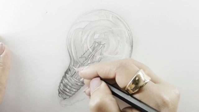 Draw a Realistic an Electric Light Bulb Using Graphite | Bulb Drawing in 3D смотреть онлайн