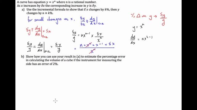 CALCULUS - Percentage Error Approximation (Example) смотреть онлайн
