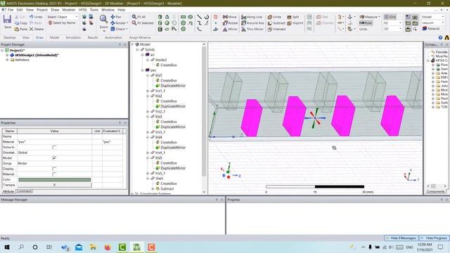 HFSS Tutorial - Simulation of a Waveguide Iris Bandpass Filter смотреть онлайн