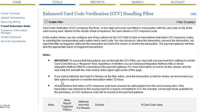 Authorize.Net Fraud Detection Suite - How to set your Filters смотреть онлайн