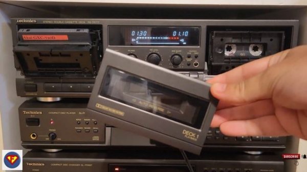 Technics RS-TR777 cassette deck - Review - Line out direct on Maxell XLII-S/UD II, Sony UX-Pro, Bas