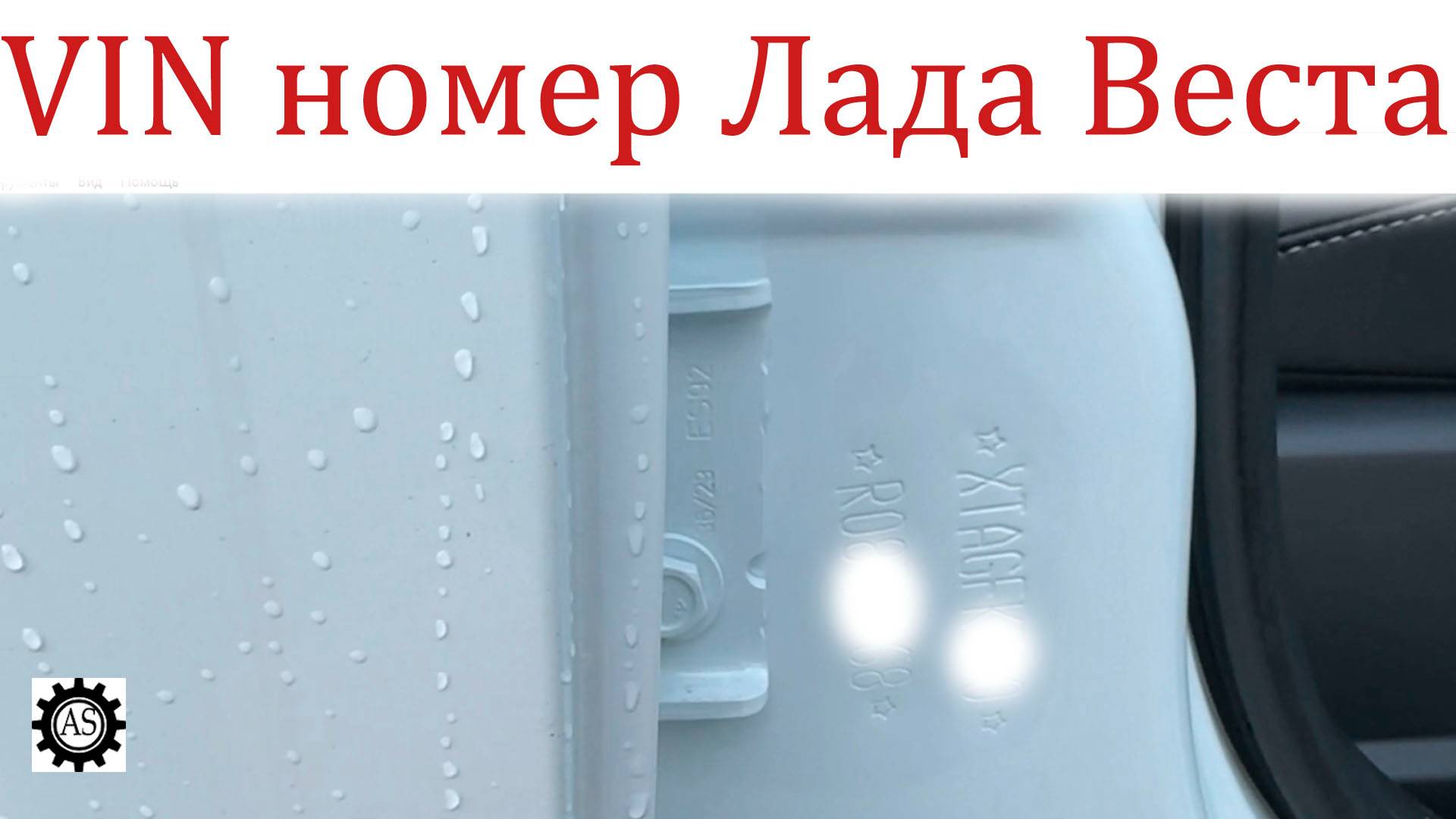 Как посмотреть VIN-номер Лада Веста НГ смотреть онлайн