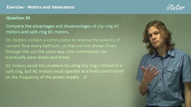 💯 Compare the advantage and disadvantage of slip-ring AC motors and split-ring DC motors смотреть онлайн