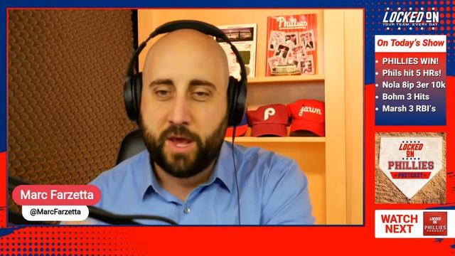 POSTCAST: Philadelphia Phillies slug 5 HRs, Aaron Nola K's 10 over 8ip against Padres in 9-3 Win! смотреть онлайн