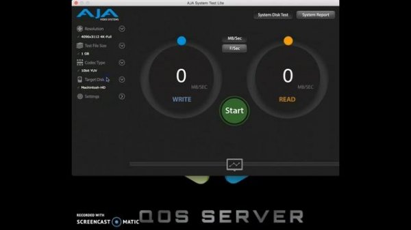 AJA System Test