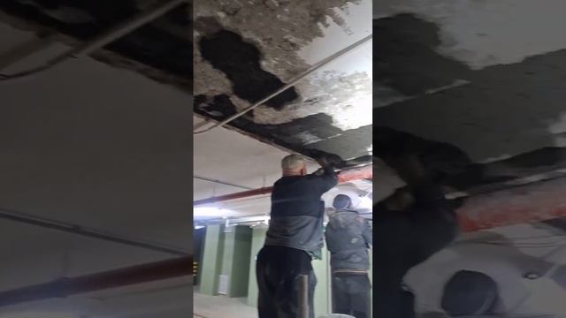 Как проходит процесс ремонта бетонных плит перекрытия в ЖК в г. Смоленск смотреть онлайн