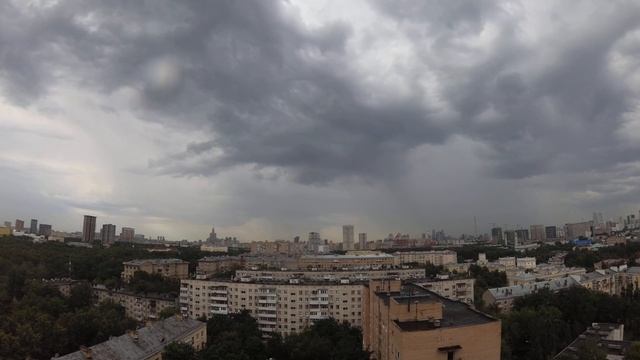 Таймлапс грозы в Москве 2022.07.10 смотреть онлайн