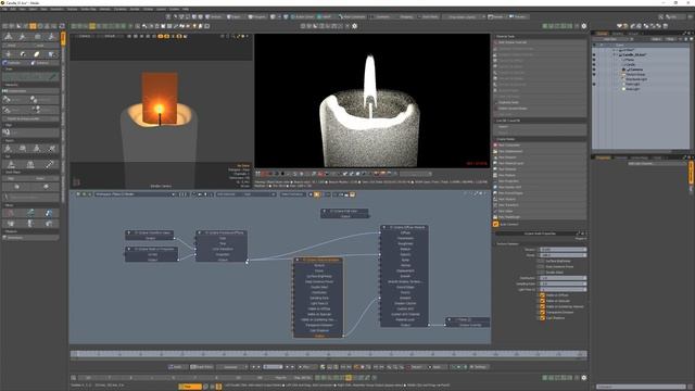 Modo _ Octane Render_ Candle Flame Texture смотреть онлайн