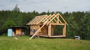 СТРОИМ РУССКУЮ БАНЮ! ОБРЕШЕТКА ГОТОВА | КОЗАМ НЕ ЖИВЕТСЯ СПОКОЙНО | ЕДЕМ ЗА ПОКУПКАМИ В ГОРОД