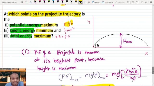 Class 11 Physics, Motion in 2D, Projectile motion problems part.2, 4.17 смотреть онлайн