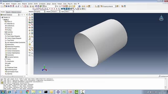 Abaqus CAE: Hydro-static pressure application Tutorial (HDPE water storage tank) смотреть онлайн