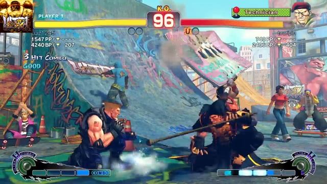 Jogatina USFIV Guile (Luiz1245) x Rolento (bruripin) смотреть онлайн