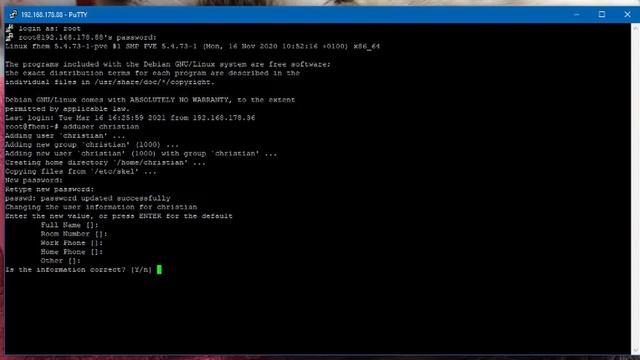 Benutzer anlegen unter Debian смотреть онлайн