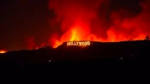 Лос Анджелес пожар зло пожирает адское пламя Голливуд пожар