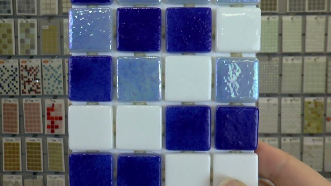 Стеклянная мозаика с перламутром артикул 25165 смотреть онлайн