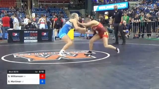 112 Lbs Round Of 64 - Sierra Williamson, Georgia Vs Sage Mortimer, Utah 6943 смотреть онлайн