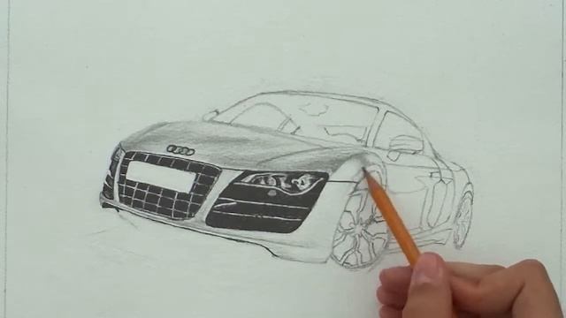 Amazing drawing: Audi R8 Part 2 смотреть онлайн