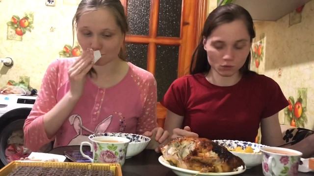 Мукбанг ) курочка с картошкой ❤️ смотреть онлайн