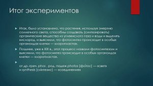 Биология 6 класс Фотосинтез
