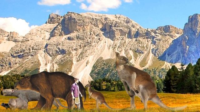 Extinct Vs Extant Animals Size Comparison.