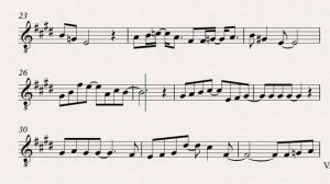 Here There And Everywhere Alto Saxophone Play along Sheet Music_270p_360p