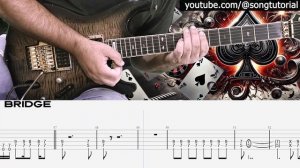 Motörhead  Ace of Spades - [SongTutorial] урок игры на электрогитаре с табами