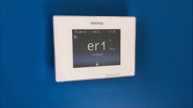 ER1 Error Message on the 4iE Smart Thermostat смотреть онлайн