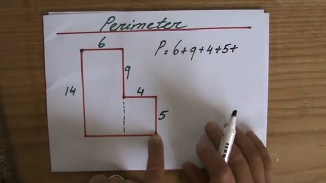 How to calculate Perimeter of compound figures 2 - ExplainingMaths,com IGCSE and GCSE Maths смотреть онлайн