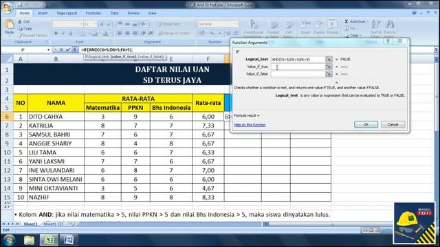 Memahami Fungsi IF AND dan IF OR di eXcel смотреть онлайн