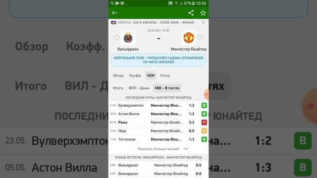 Прогнозы на футбол ВИЛЬЯРРЕАЛ-МАНЧЕСТЕР ЮНАЙТЕД, прогноз на 26.05.2021 ставки,ставки на футбол смотреть онлайн