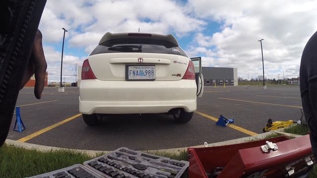 EP3 TYPE R MUFFLER DELETE! - PULLS! смотреть онлайн