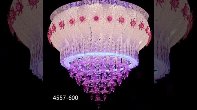 RGB glass crystal chandelier...#short. #decorations смотреть онлайн