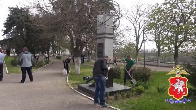 09 04 2016 Севастополь субботник в УМВД смотреть онлайн