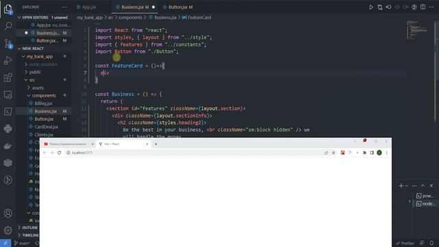 Проект React + Tailwind. My_bank_app Бизнес Компонент #6 #reactjs #проект #django #js #python #react смотреть онлайн