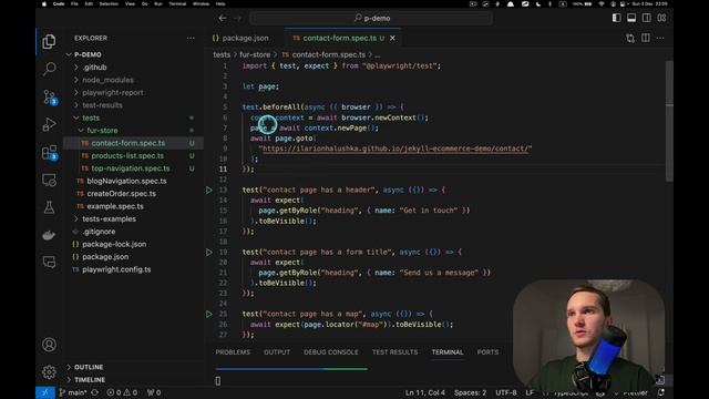 Writing Auto-tests for a Web Store. Playwright Advanced JavaScript Web Automation Course. Lesson 10 смотреть онлайн