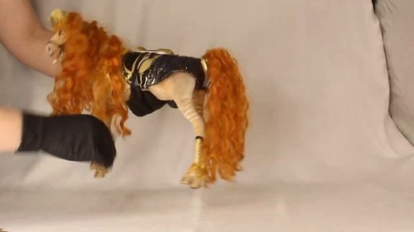 Игрушка лошадь в смешанной технике