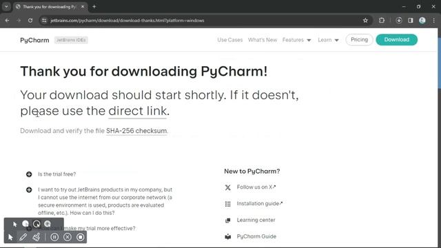 How to Download PyCharm IDE on Windows 10/11 [ 2024 Update ] | PyCharm for Python Developers смотреть онлайн