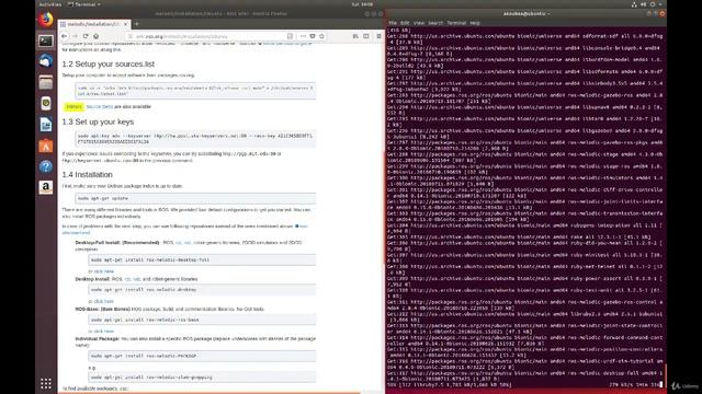 4.6. Install ROS (Melodic) on Ubuntu (Bionic) смотреть онлайн