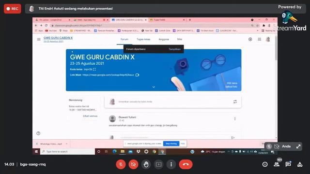 Webinar Pelatihan Akun Belajar.id Dengan Google Workspace for Education, Day #1 смотреть онлайн