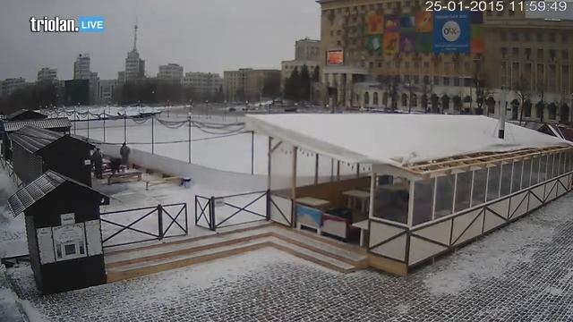 Triolan.Live - Харьков, площадь Свободы (25-01-2015) смотреть онлайн