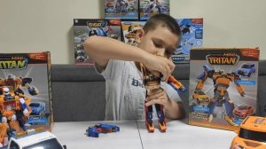 ТОБОТЫ  часть2 ТОБОТ ТРИТАН и ТОБОТ ТИТАН  ТРАНСФОРМАЦИЯ