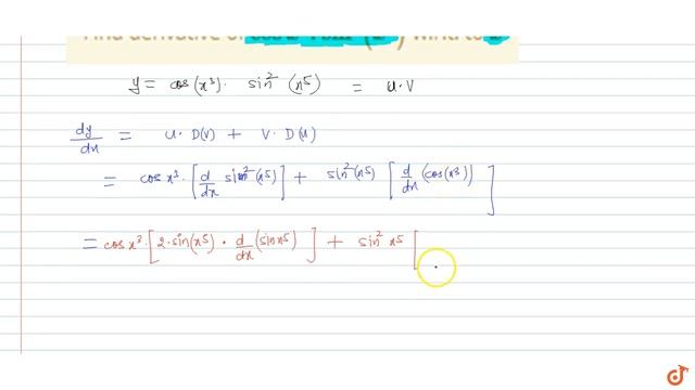 JEE MAINS 2018 Find derivative of `cosx^3.sin^2(x^5)`
w.r.t. to `x` смотреть онлайн