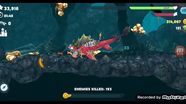 Giant Black Crab Boss Hungry Shark Evolution Fight смотреть онлайн