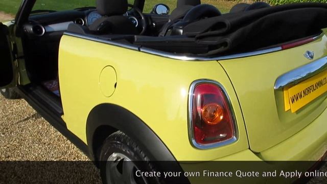 2009 Mini Cooper convertible interchange yellow смотреть онлайн