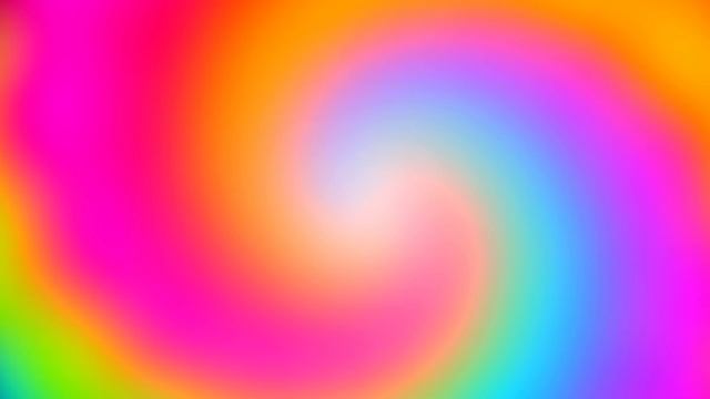 Colorful Rainbow Swirl Spiral  - Animated Ambient Backdrop (2 Hours Ambient Video)