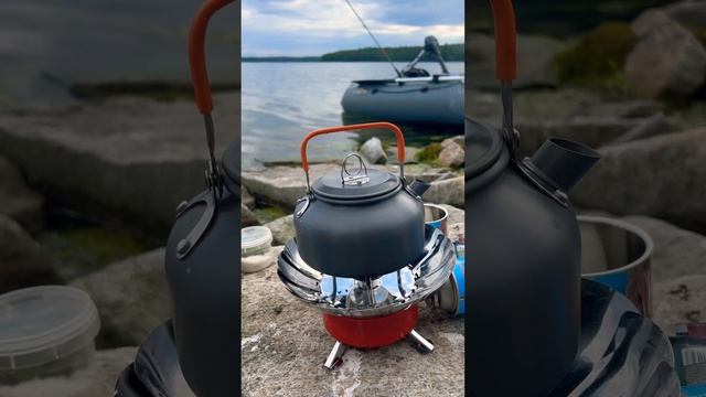 ☕️Кружечка чая на острове и дальше ловить рыбку #2024 #fishing #russia #beautiful #рыбалка #la