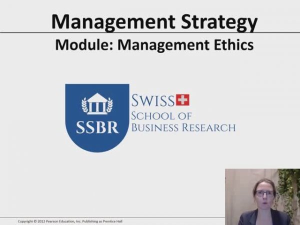 Strategic Management 6 Management Ethics Free MBA course