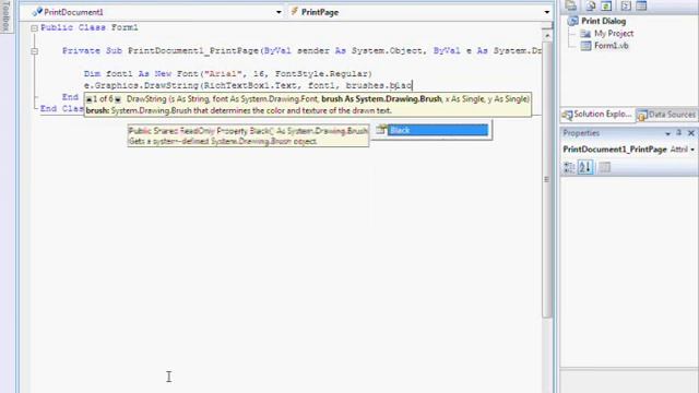 Visual Basic Tutorial - Print Dialog Control смотреть онлайн